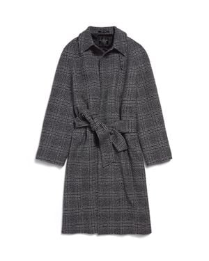 Balenciaga Wool Long Coat - Grey