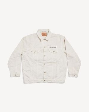 Balenciaga Denim Jacket Regular Fit - White