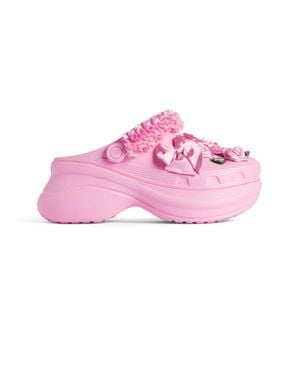 Balenciaga Crocs Mule Jibbitz - Pink