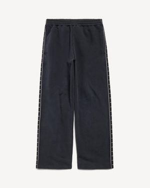 Balenciaga Stripe Baggy Trousers - Blue