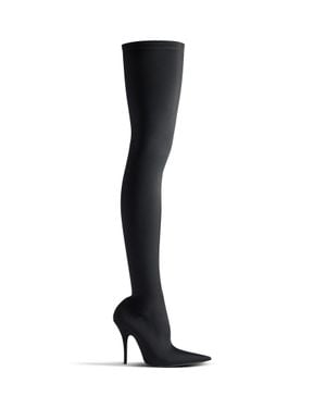Balenciaga Knife Heel Boots - Black