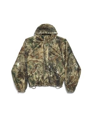 Balenciaga Hooded Workwear Jacket - Green