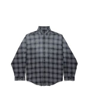 Balenciaga Hemd Mit Reißverschluss - Grau