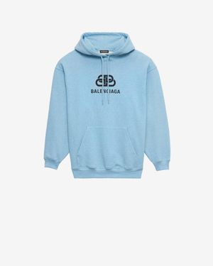 Balenciaga Bb Hoodie - Blue