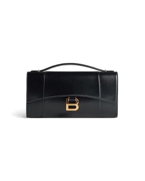 Balenciaga Pochette Con Cadena Hourglass - Negro