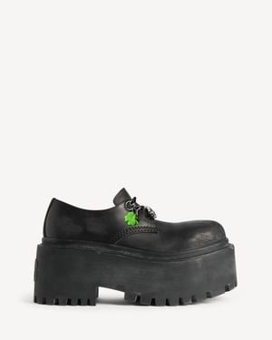 Balenciaga Strike Platform Derby With Charms - Black
