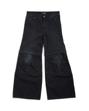 Balenciaga Flared Cargo Trousers - Blue