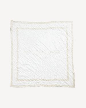 Balenciaga Fragrance Scarf - White
