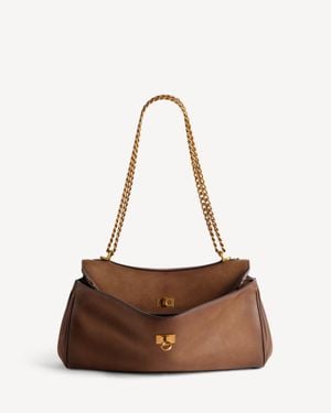 Balenciaga Rodeo East-West Chain Bag - Brown