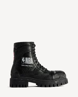 Balenciaga Nba Collaboration Combat Strike Stiefel - Schwarz