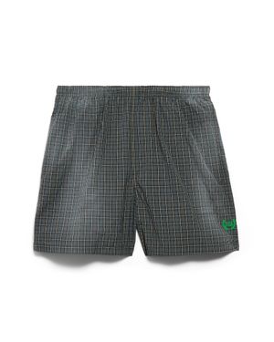 Balenciaga Check Boxer Swim Shorts - Grey
