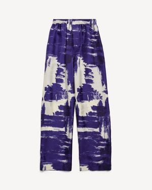 Balenciaga Paintbrush Pajama Pants - Blue