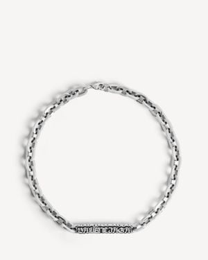 Balenciaga Collana Gourmette Goth - Metallizzato
