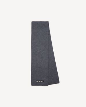 Balenciaga Patch Schal - Blau