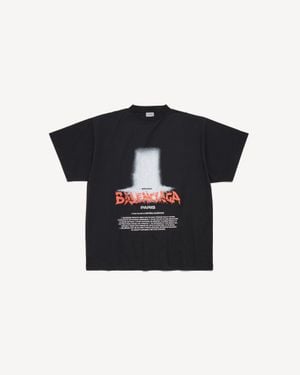 Balenciaga The Door Oversized T-Shirt - Black