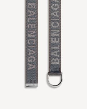 Balenciaga Logo D-Ring Belt - Blue