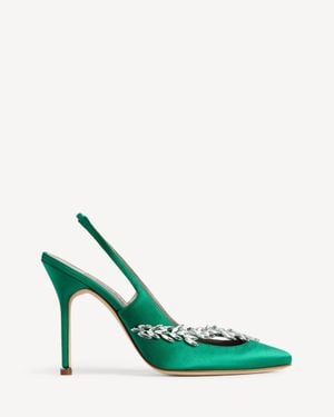 Balenciaga Manolo Blahnik Slingback - Green