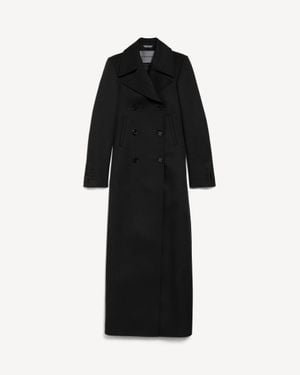 Balenciaga Long Trench Coat - Black