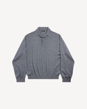 Balenciaga Poloneck Jumper - Grey