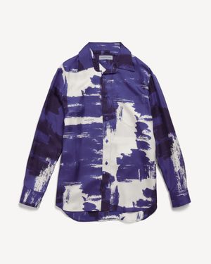 Balenciaga Paintbrush Shirt - Blue