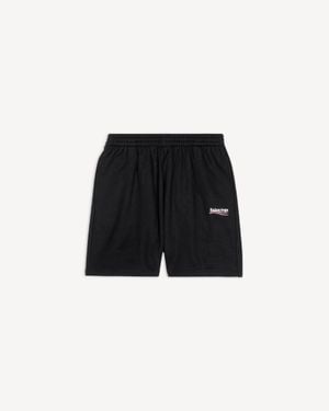 Balenciaga Political Campaign Sweat Shorts - Black