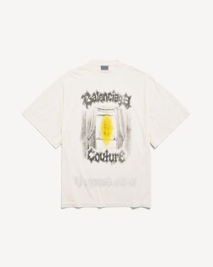 Balenciaga Salon De Couture Shaped T-Shirt - White