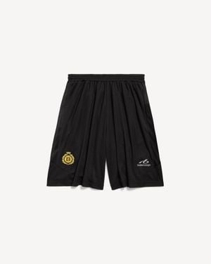 Balenciaga Soccer Baggy Shorts - Black