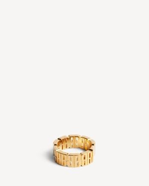 Balenciaga Anillo Minieslabón Nano - Metálico