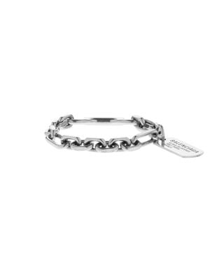 Balenciaga Tags Carabiner Bracelet - Metallic