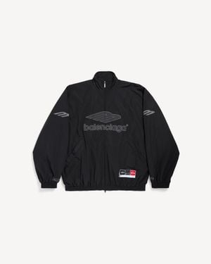 Balenciaga 3B Football Tracksuit Jacket - Black