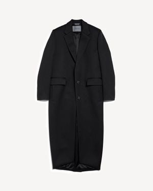 Balenciaga Long Sack Coat - Black