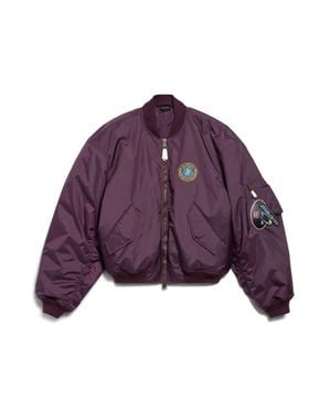 Balenciaga Bomber Jacket Large Fit - Purple