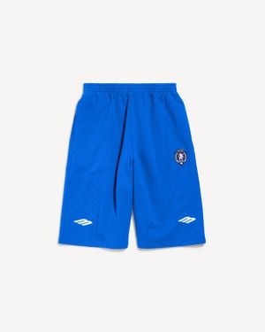 Balenciaga 3B Football Large Shorts - Blue
