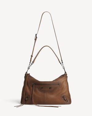 Balenciaga Le City Moto Bag Medium - Brown