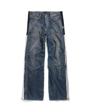 Balenciaga Cut-Up Tracksuit Hose - Blau