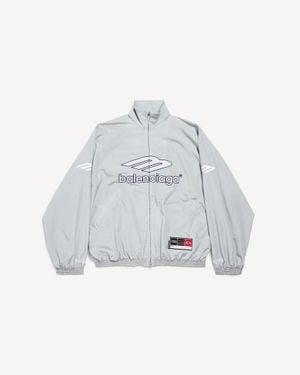 Balenciaga Techno Cotton Track Jacket - Grey