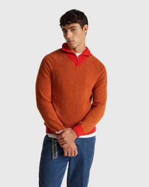 Benetton Benetton, Stranger Things Mock Neck Jumper - Red