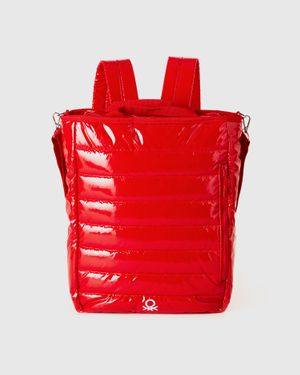 Benetton Benetton, Padded Rucksack Bag - Red