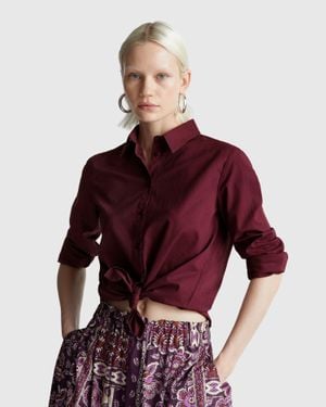 Benetton Benetton, Regular Fit Shirt - Purple