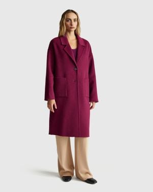 Benetton Benetton, Cappotto Midi - Rosso