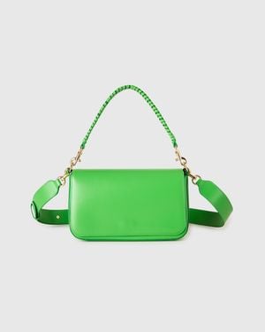 Benetton Benetton, Be Bag With Woven Handle - Green