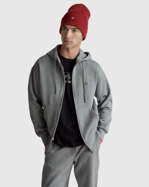 Benetton Benetton, Sudadera Con Logotipo En Mezcla De Algodón, Talla, Gris Oscuro, Hombre - Negro