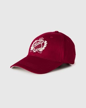 Benetton Benetton, Baseball Cap With Embroidery - Red