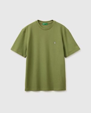 Benetton Benetton, Organic Cotton Piquet T-Shirt - Green