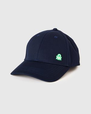 Benetton Benetton, Cappellino Baseball Con Logo, Taglia, Blu Scuro, Uomo