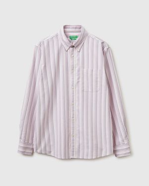 Benetton Benetton, Striped Button-Down Shirt - Black