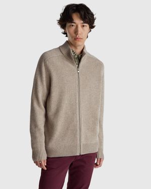 Benetton Benetton, Zip-Up Cardigan - Multicolour