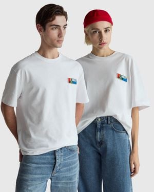 Benetton Benetton, Benetton Formula T-Shirt With Back Print - Blue