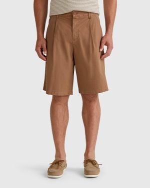 Benetton Benetton, Weite Bermudashorts, Braun - Schwarz