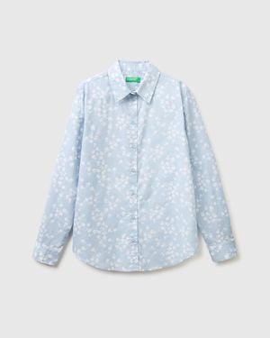 Benetton Benetton, Patterned Shirt - Blue